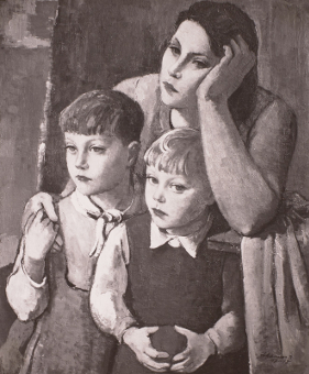 Mutter mit zwei Söhnen