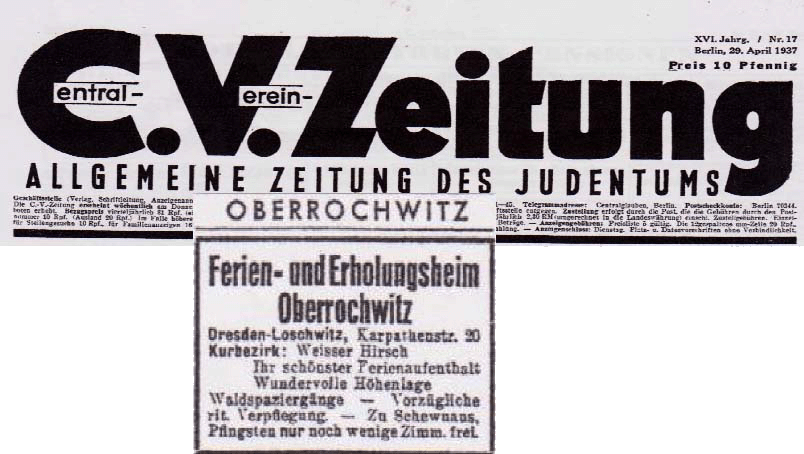 Anzeige CV-Zeitung